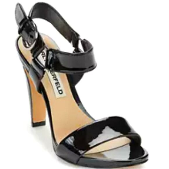 BRAND NEW KARL LAGERFELD PARIS WOMEN'S CIEONE HEELED SANDAL - Picture 4 of 16
